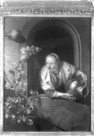 Magd mit Krug am Fenster