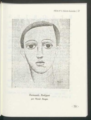 [Retrato de] Raimundo Radiguet por Norah Borges