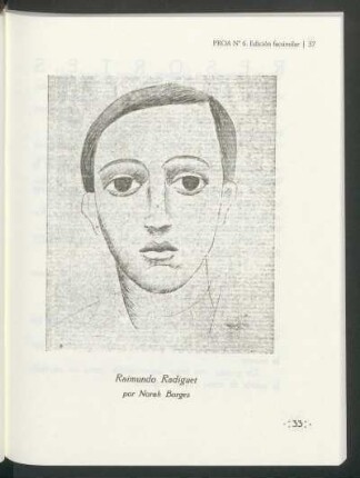 [Retrato de] Raimundo Radiguet por Norah Borges