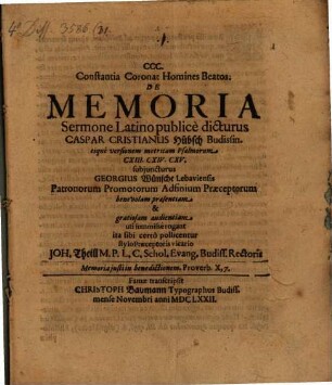 De memoria