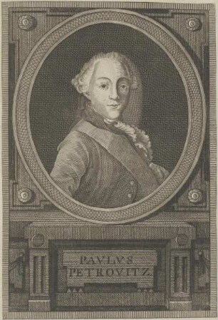 Bildnis von Pavlvs Petrowitz, Zar von Russland