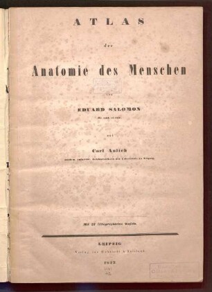 Atlas der Anatomie des Menschen