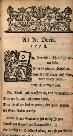 Gedichte eines Frauenzimmers, [1]
