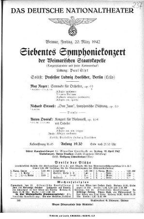 Siebentes Symphoniekonzert