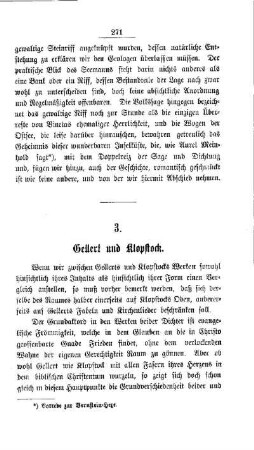 Gellert und Klopstock