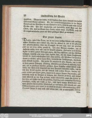 Das zweyte Kapitel.