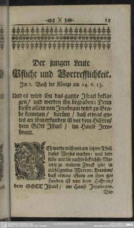 Der jungen Leute Pflicht und Vortrefflichkeit