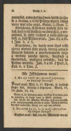 We JEsußowem meni! [Prasch 1 - Prasch 356]