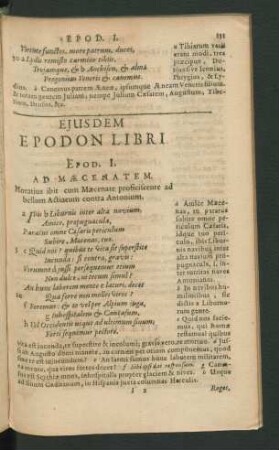 Eiusdem Epodon Libri.