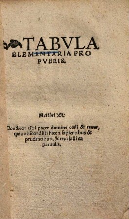 Tabula elementaria pro pueris