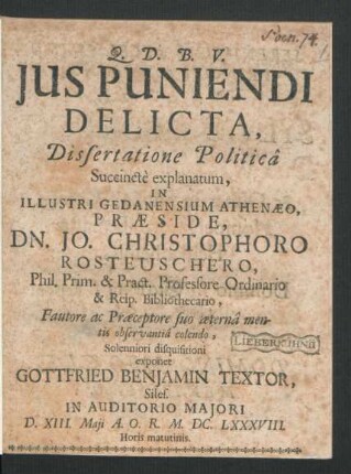 Ius Puniendi Delicta