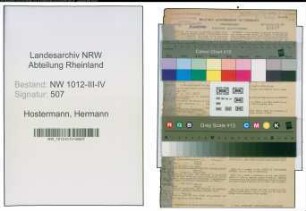 Entnazifizierung Hermann Hostermann , geb. 26.02.1893 (Kaufmann)