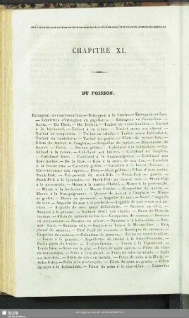 Chapitre XI. Du Poisson