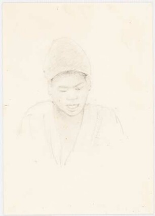 Portrait eines Orientalen: Brustportrait eines jungen Mannes