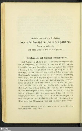Weshalb eine radikale Aufhebung des afrikanischen Sklavenhandels kaum zu hoffen ist