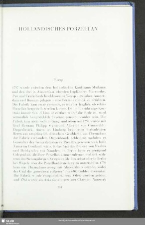 Holländisches Porzellan