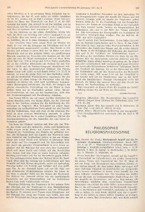 Philosophie, Religionsphilosophie
