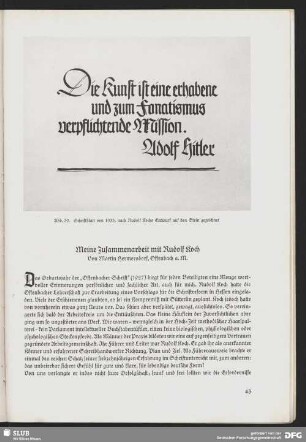 Schriftblatt von 1933