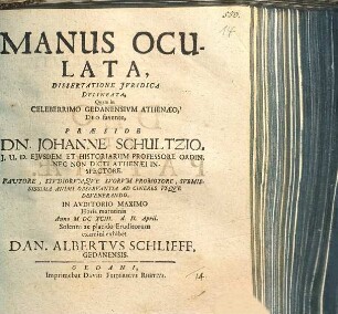 Manus oculata