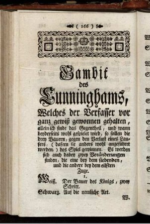 Gambit des Cunninghams