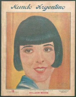 Las estrellas del cine: Colleen Moore [Retrato] : Retrato ejecutado especialmente para Mundo Argentino por Rodolfo Wacha