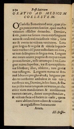 250-260, Oratio ad Medicum Coelestem; ...