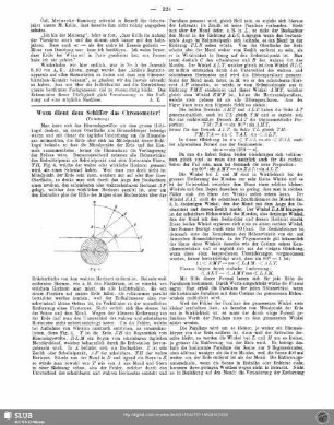Wozu dient dem Schiffer das Chronometer? (Fortsetzung)