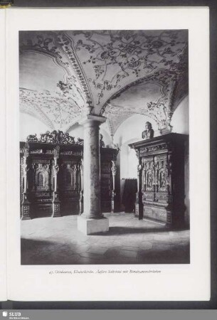Ottobeuren, Klosterkirche, Äußere Sakristei mit Renaissanceschränken