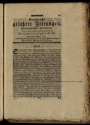Drey und dreyßigstes Stück, den 14ten August 1790.