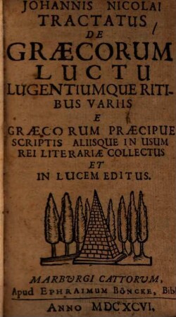 Tractatus de Graecorum Luctu lugentiumque ritibus variis
