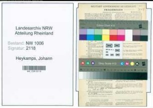Entnazifizierung Johann Heykamps , geb. 13.05.1890 (Landwirt)