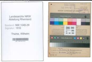Entnazifizierung Wilhelm Theme , geb. 21.12.1899 (Beamter)