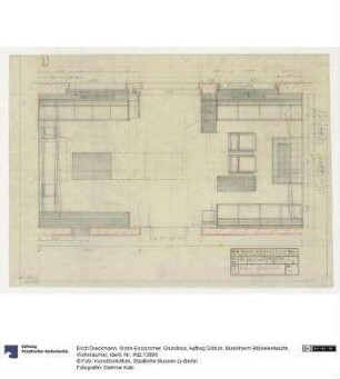 Wohn-Esszimmer, Grundriss (Auftrag Götsch, Musikheim)