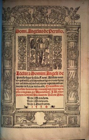 Lectura Domini Angeli de Perusio super secunda ff. novi