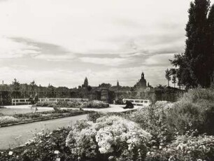 Dresden-Neustadt. Staudengarten am Elbufer