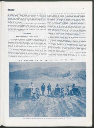 La máquina en la agricultura de la costa