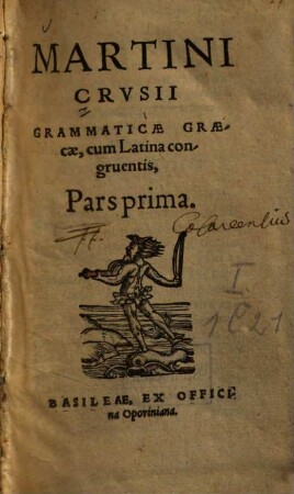 Grammaticae Graecae, cum Latina congruentis, pars..., Pars I.