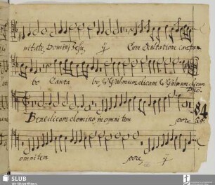 [Cesare, Giovanni Martino:] Benedicite Domino