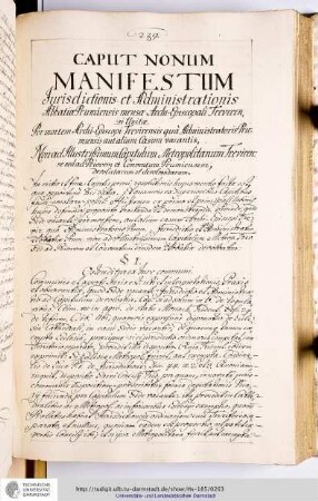 Caput nonum manifestum