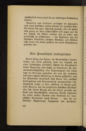 Eine Freundschaft sondergleichen