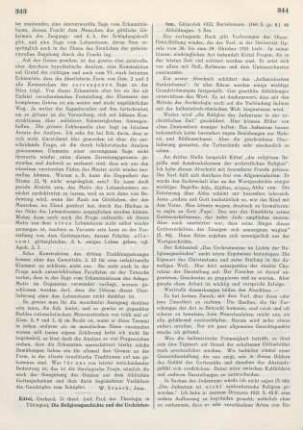 343-345 [Rezension] Kittel, Gerhard, Die Religionsgeschichte und das Urchristentum