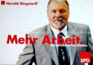 Wahlplakat der SPD zur Landtagswahl in Mecklenburg-Vorpommern 1998