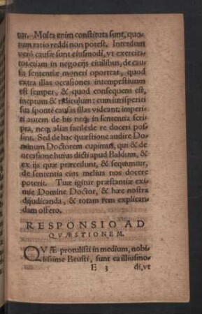 Responsio ad Quaestionem.