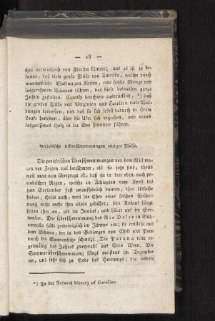 Periodische Überschwemmungen einiger Flüsse.