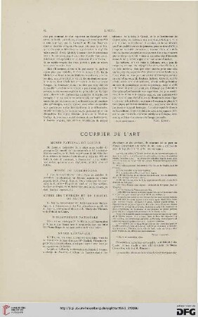 Courrier de l'art