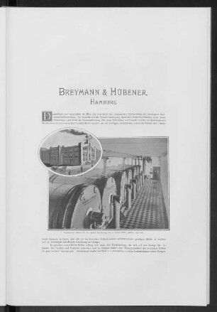 Breymann & Hübener, Hamburg.