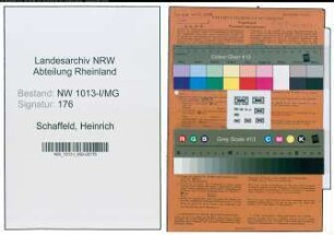 Entnazifizierung Heinrich Schaffeld , geb. 27.01.1904 (Arbeiter)