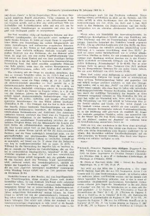 256-257 [Rezension] Dunand, Françoise, Papyrus grecs bibliques