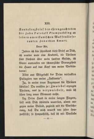 66-73, XIII. Kondolenzbrief von Plumpudding an Smart
