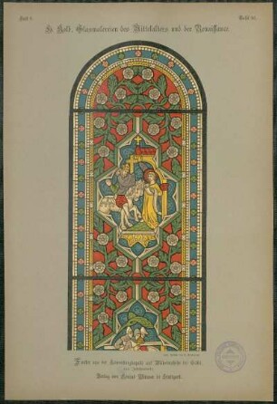 Tafel 50. Fenster aus der Löwenburgkapelle auf Wilhelmshöhe bei Cassel